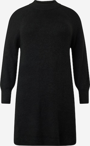 PIECES Curve Knitted dress 'NATALEE' in Black: front