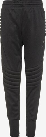 REUSCH Tapered Workout Pants in Black: front