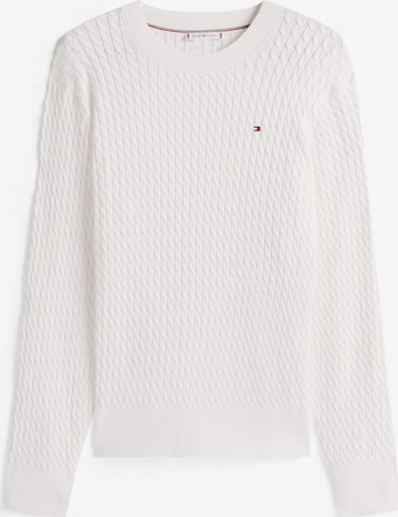 Pull-over Tommy Hilfiger Curve en blanc : devant
