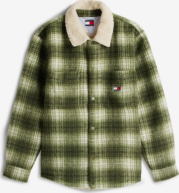 Tommy Jeans Преходно яке в зелено: отпред