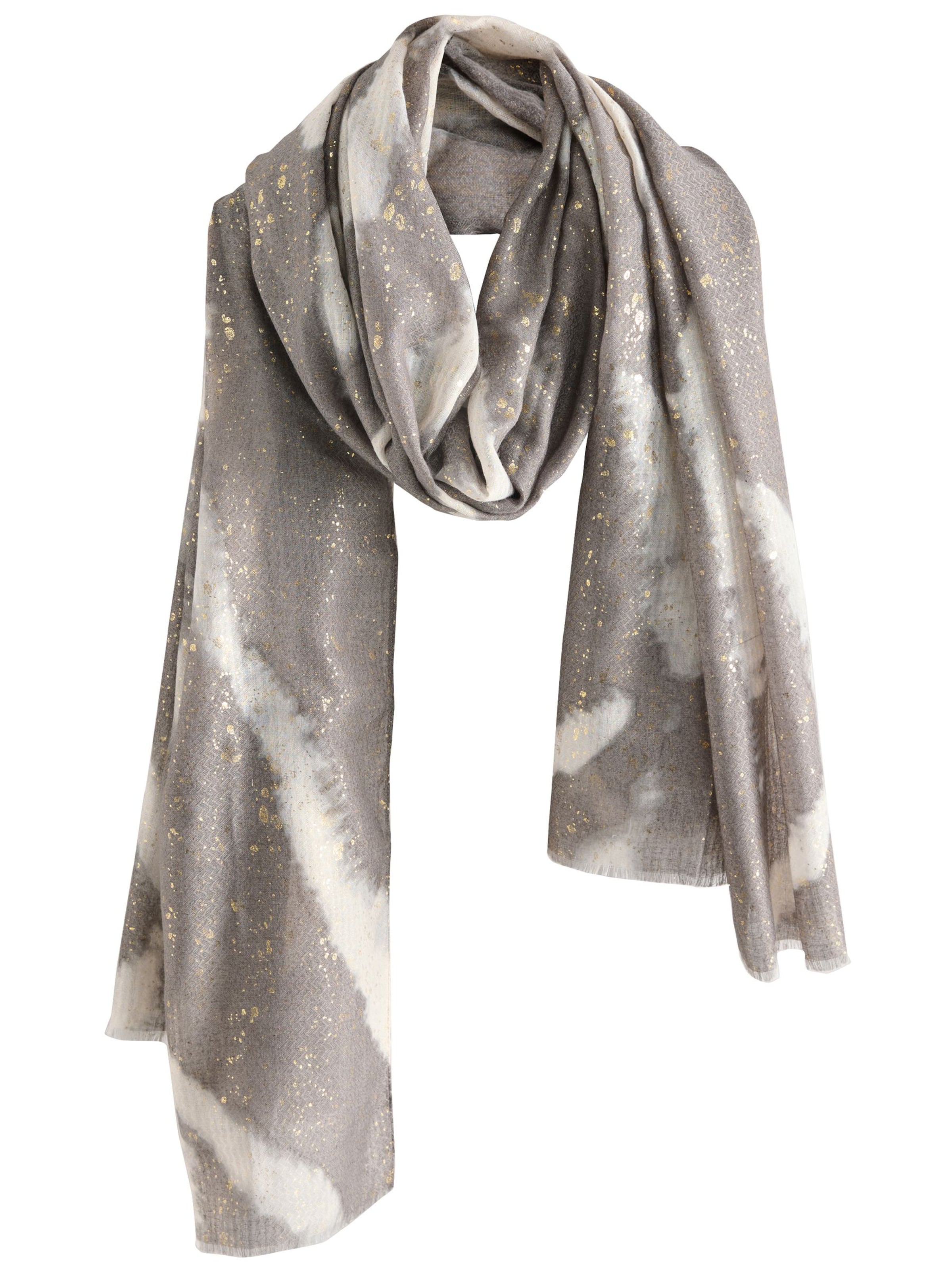 Fular de la Next pe gri: față