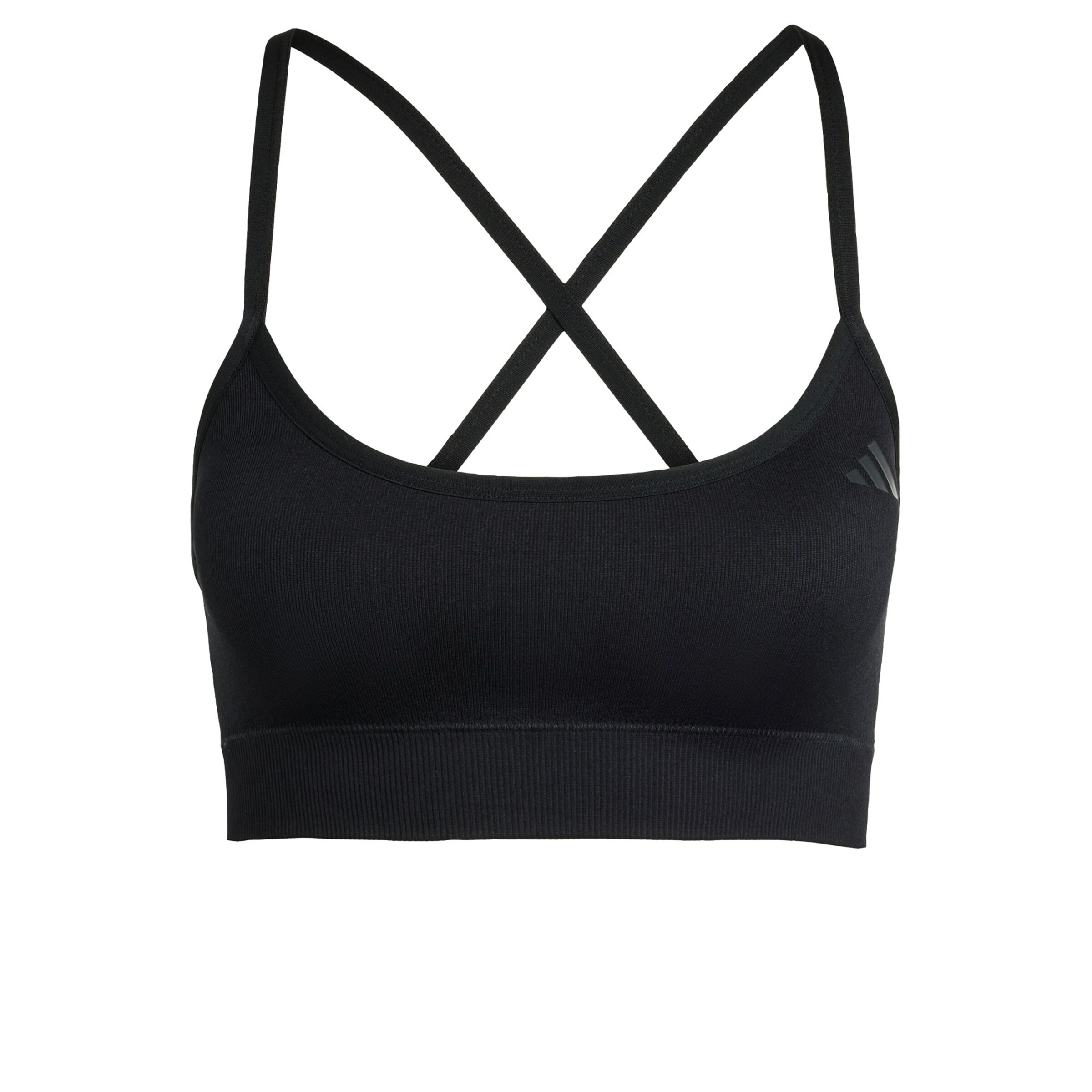 ADIDAS PERFORMANCE Bralette Sports bra 'Essentials' in Black: front