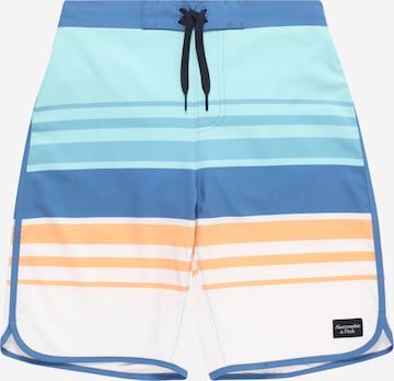 Abercrombie & Fitch Kratke kopalne hlače | modra barva: sprednja stran
