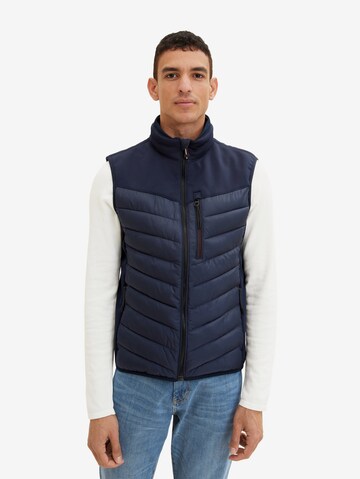 TOM TAILOR Vest in Blue: front