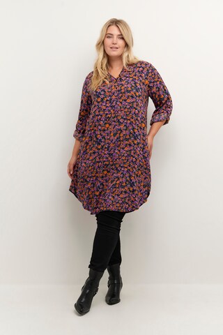 KAFFE CURVE Shirt Dress 'milana ' in Mixed colors