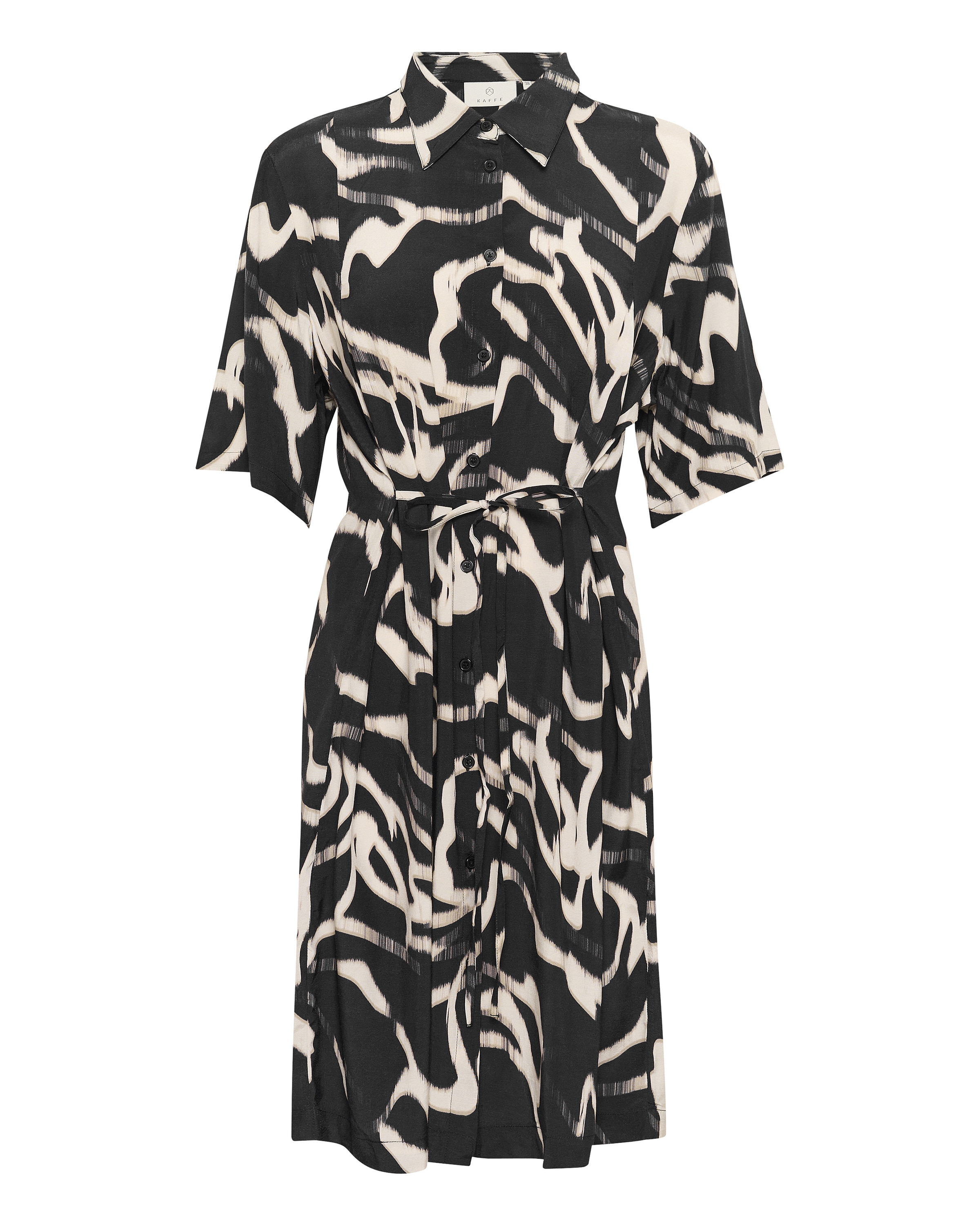 Kaffe Blousejurk 'Martha' in Zwart: voorkant