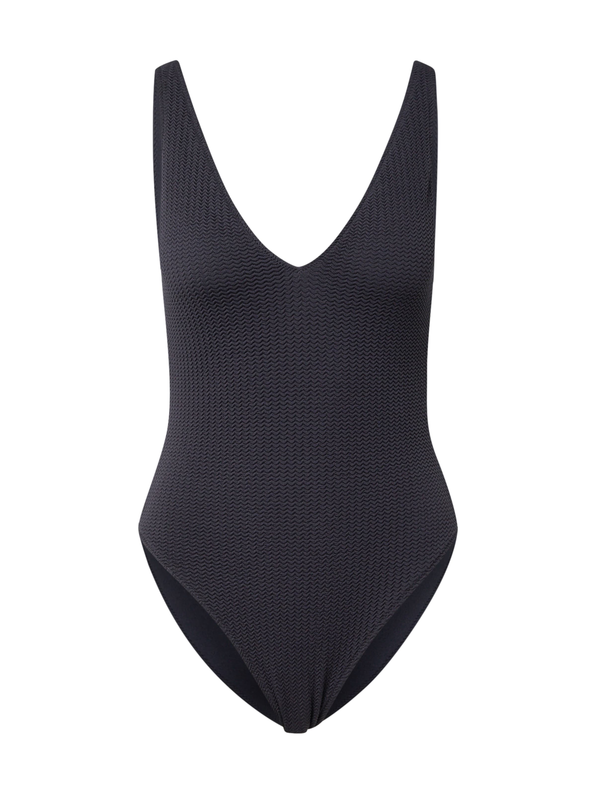 Seafolly Õlapaelteta topp Ujumistrikoo 'Sea Dive', värv must: eest vaates