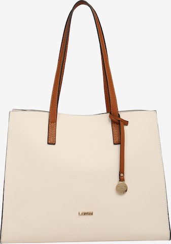 L.CREDI Handbag 'Erpel' in White: front