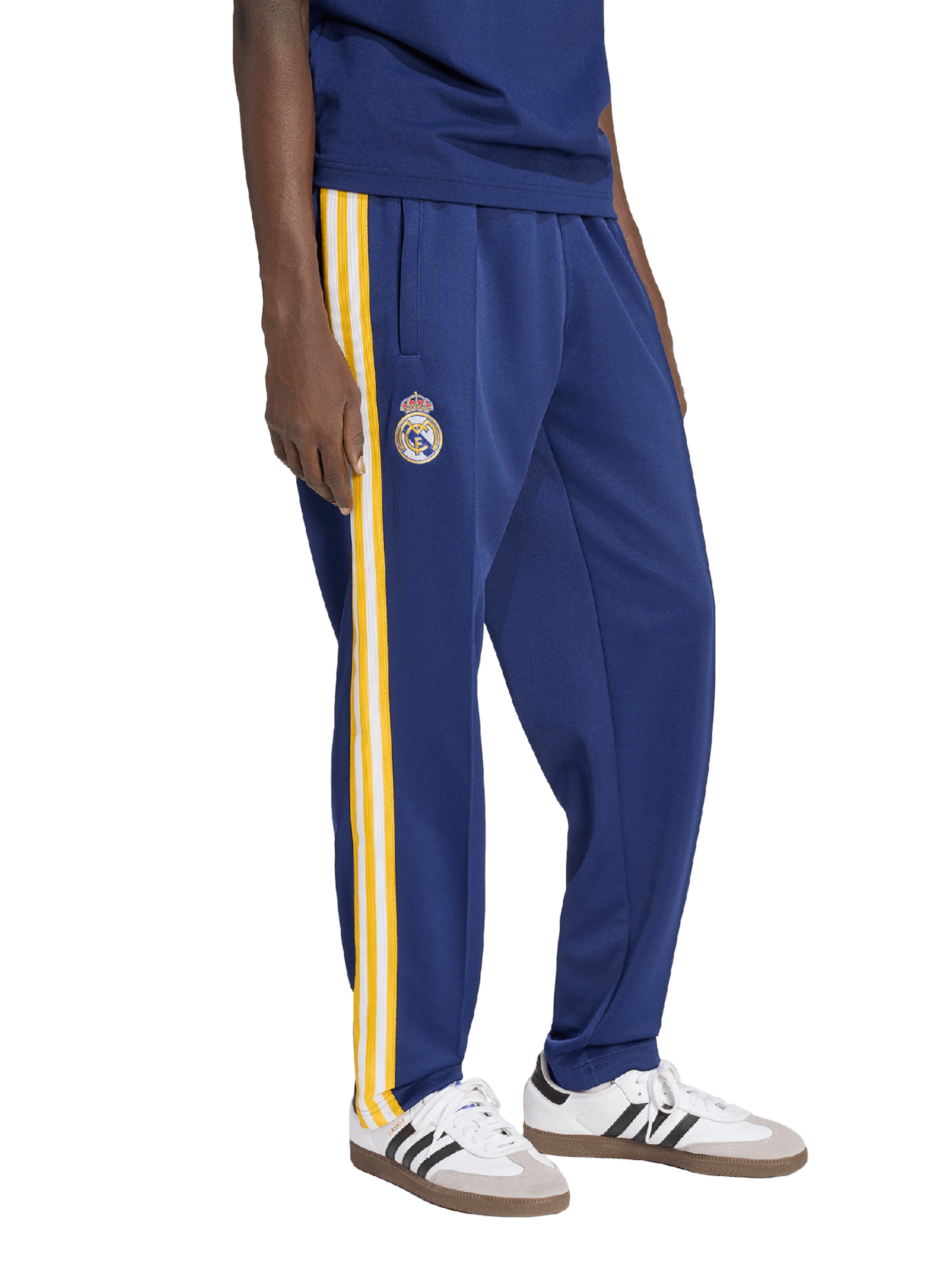 mėlyna ADIDAS PERFORMANCE Standartinis Sportinės kelnės 'REAL MADRID': priekis