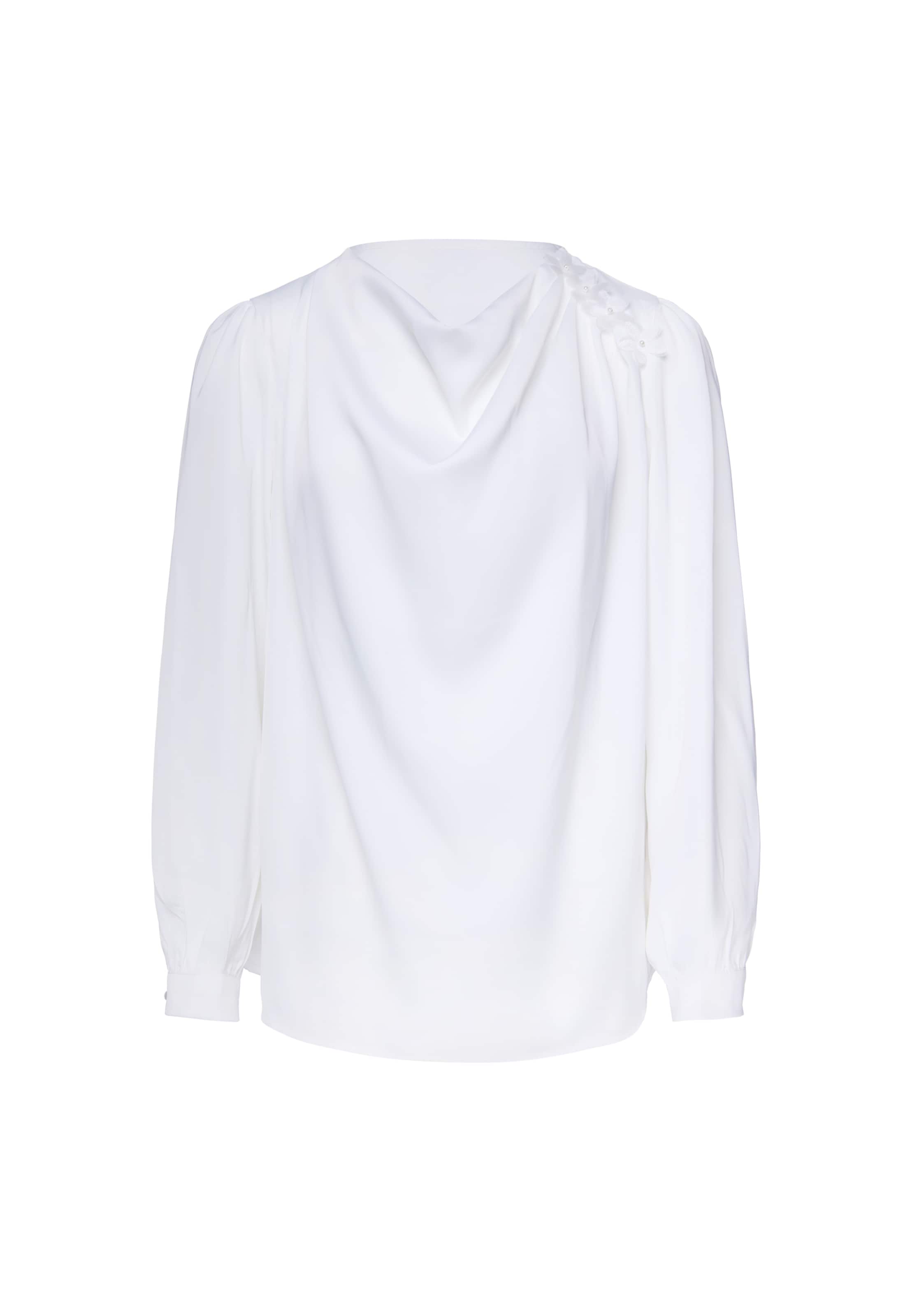 usha BLACK LABEL Blouse in Wit: voorkant