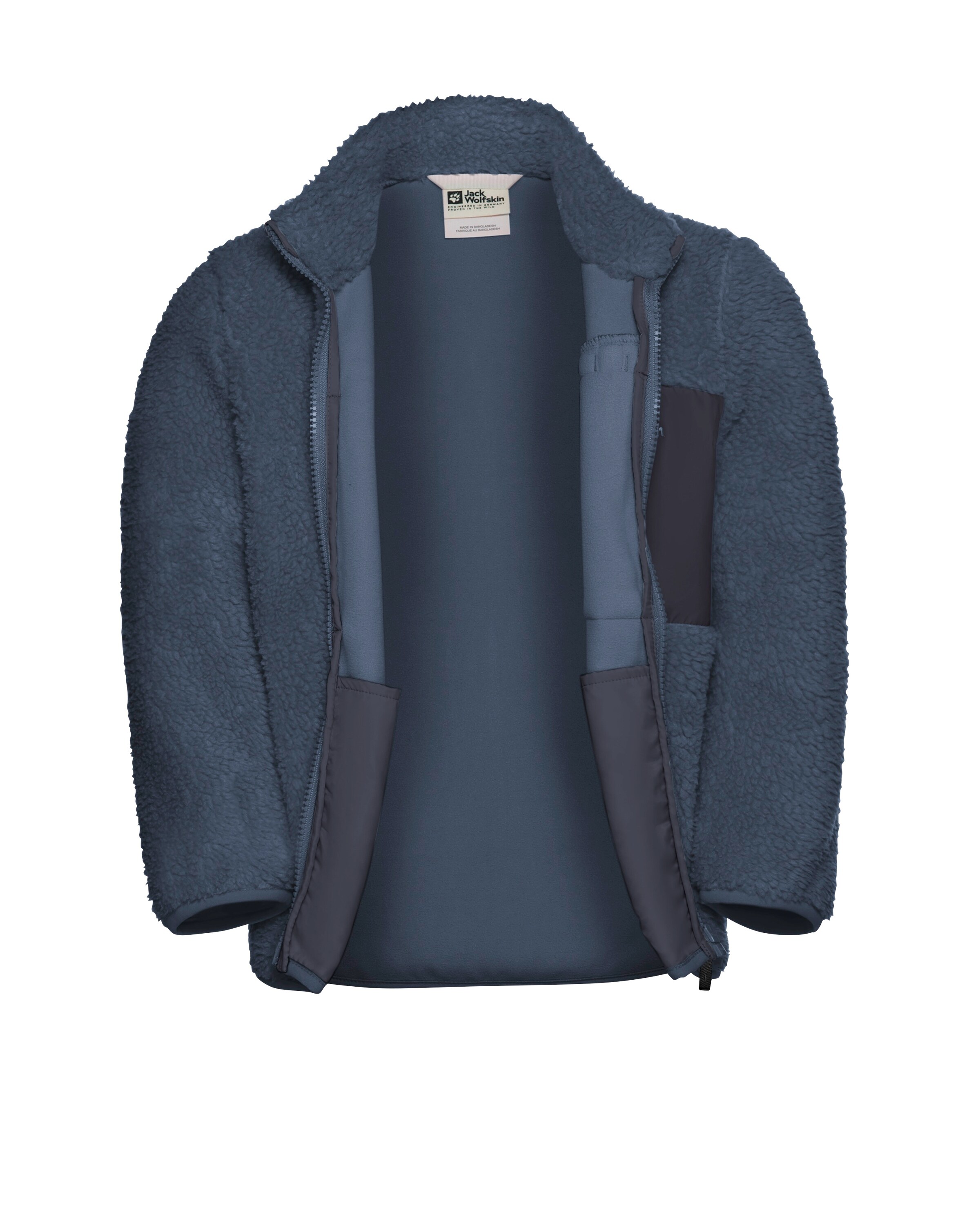 JACK WOLFSKIN Athletic Fleece Jacket in Blue