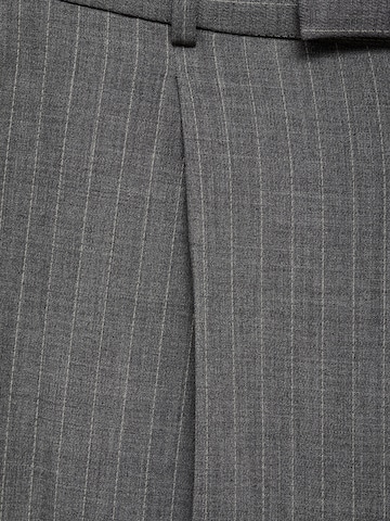 MANGO Wide leg Pleat-front trousers 'Bowery' in Grey