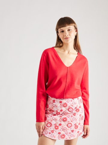 Pull-over 'LAURA' Freequent en rouge : devant