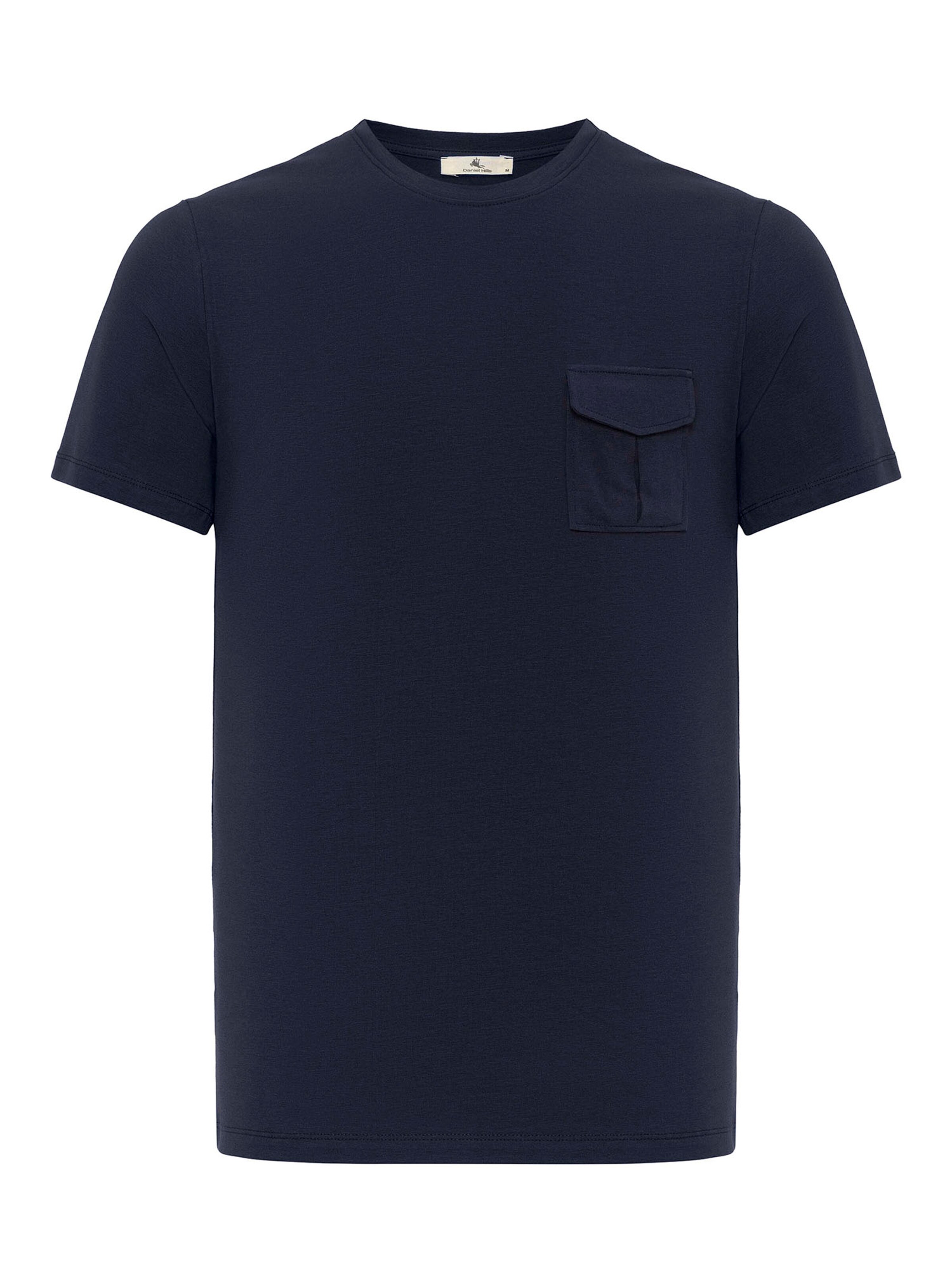 Tricou de la Daniel Hills pe albastru: față