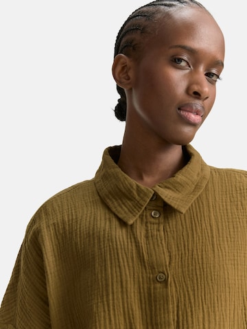 TOM TAILOR DENIM Bluse in Grün