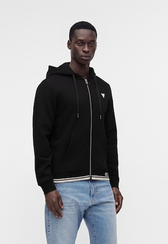 Giacca di felpa di GUESS in nero: frontale