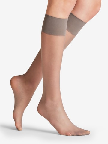 FALKE Overknee Strümpfe 'Pure Matt' in Grau
