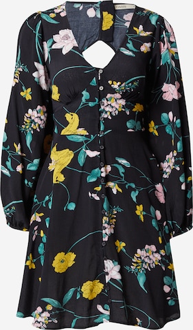 Oasis Shirt Dress in Black: front