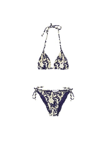 Scalpers Bikini 'Velvet' in Geel: voorkant