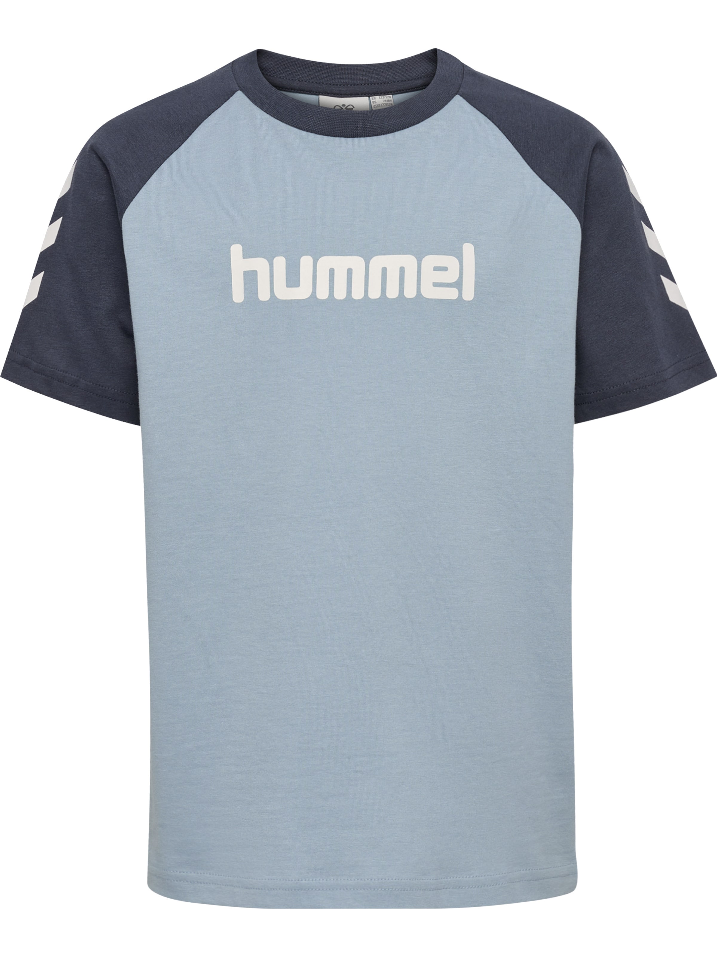 Hummel Functioneel shirt in 110-116 in de kleur Navy / Lichtblauw, Productweergave