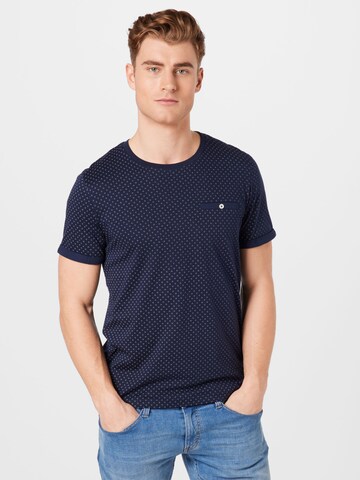 JACK & JONES Тениска в синьо: отпред