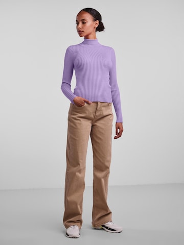 PIECES Sweater 'Crista' in Purple