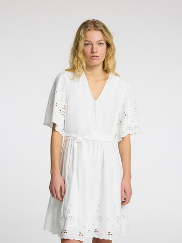 Robe 'SLFDAHLIA' SELECTED FEMME en blanc : devant