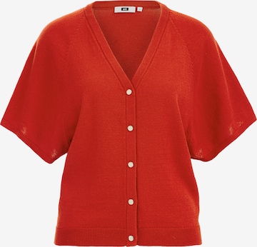 WE Fashion Knit cardigan in Red: front