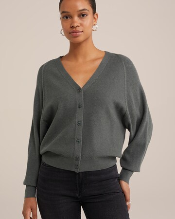WE Fashion Strickjacke in Grau