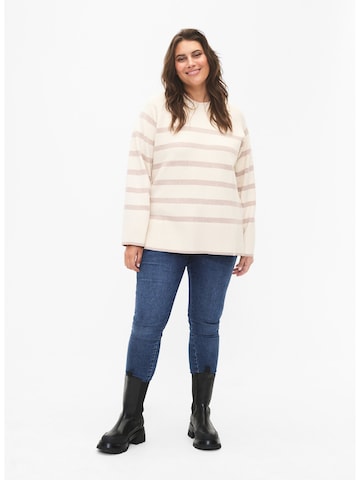 Zizzi - Pullover 'Zoe' em bege