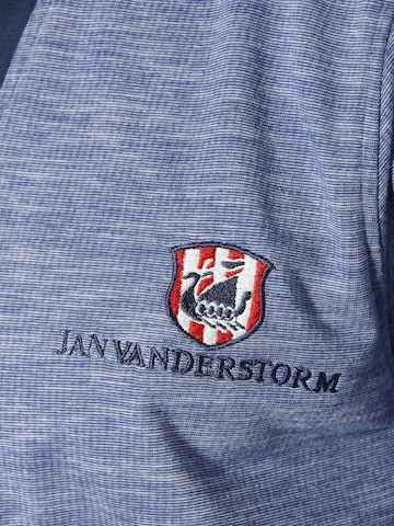 Jan Vanderstorm Short Bathrobe 'Sogir' in Blue