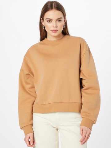 WEEKDAY Sweatshirt 'Amaze' i beige: framsida