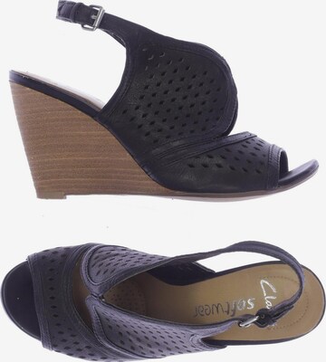 CLARKS Sandals & High-Heeled Sandals in 37,5 in Black: front