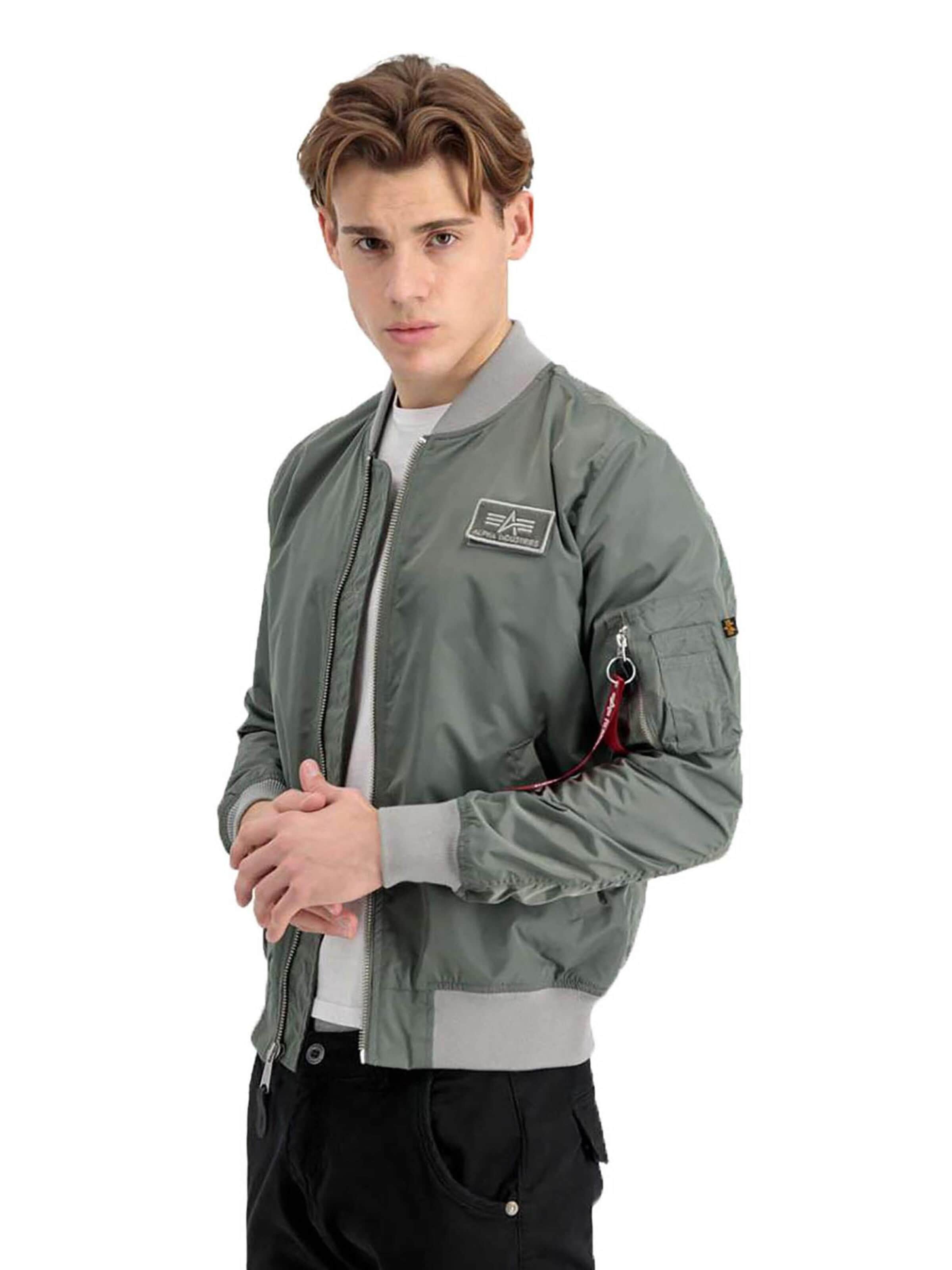 ALPHA INDUSTRIES Overgangsjakke 'MA-1 TTC' i grøn