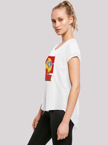 T-shirt 'Tom And Jerry Chase Scene' F4NT4STIC en blanc