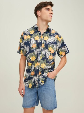JACK & JONES Klasický střih Košile 'Aloha' – modrá