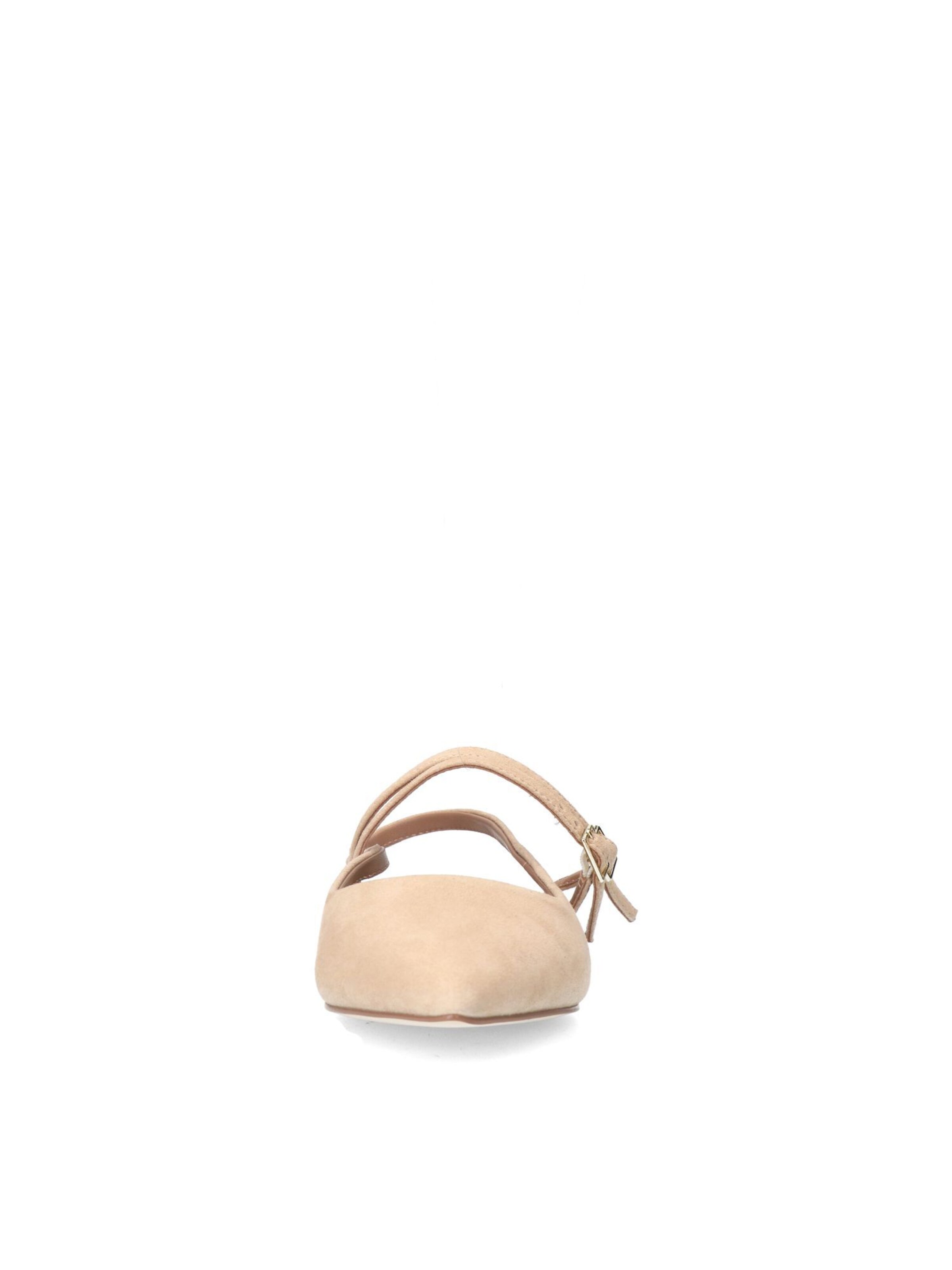 Manfield Beige Pumps Met Bandje Manfield Suède Pumps Beige Kopen