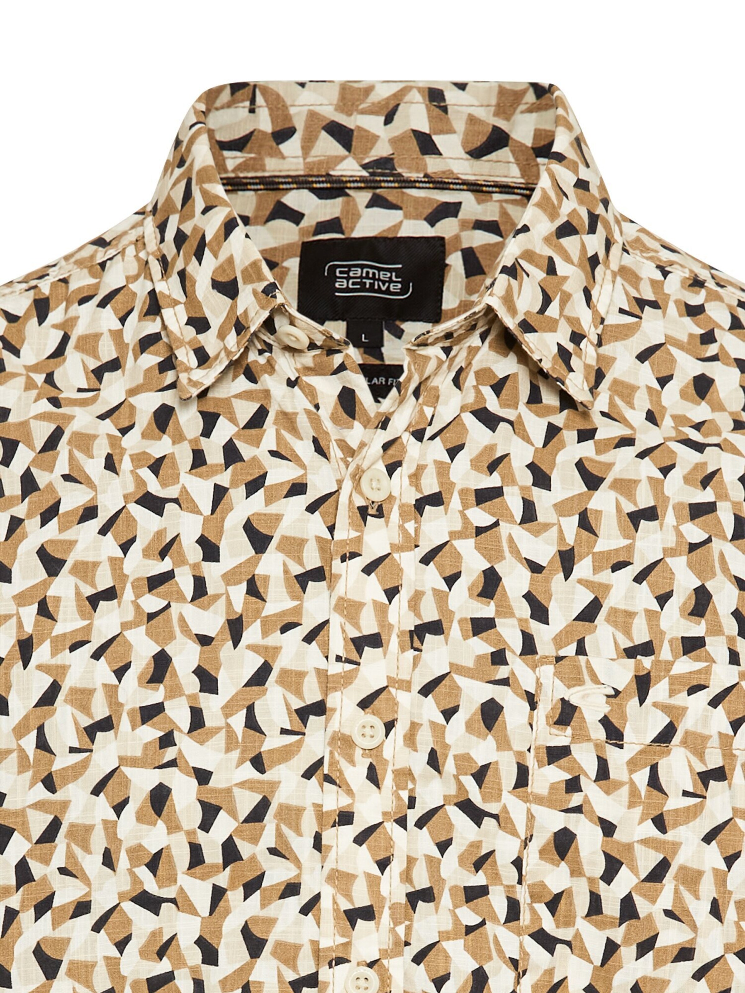 CAMEL ACTIVE Regular fit Button Up Shirt in Beige