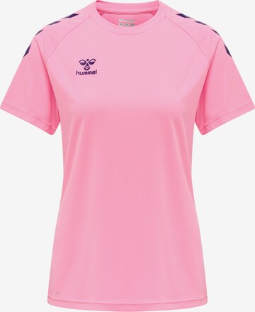 T-shirt fonctionnel Hummel en rose : devant