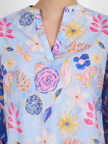 VICCI Germany Bluse mit V-Ausschnitt in Blau