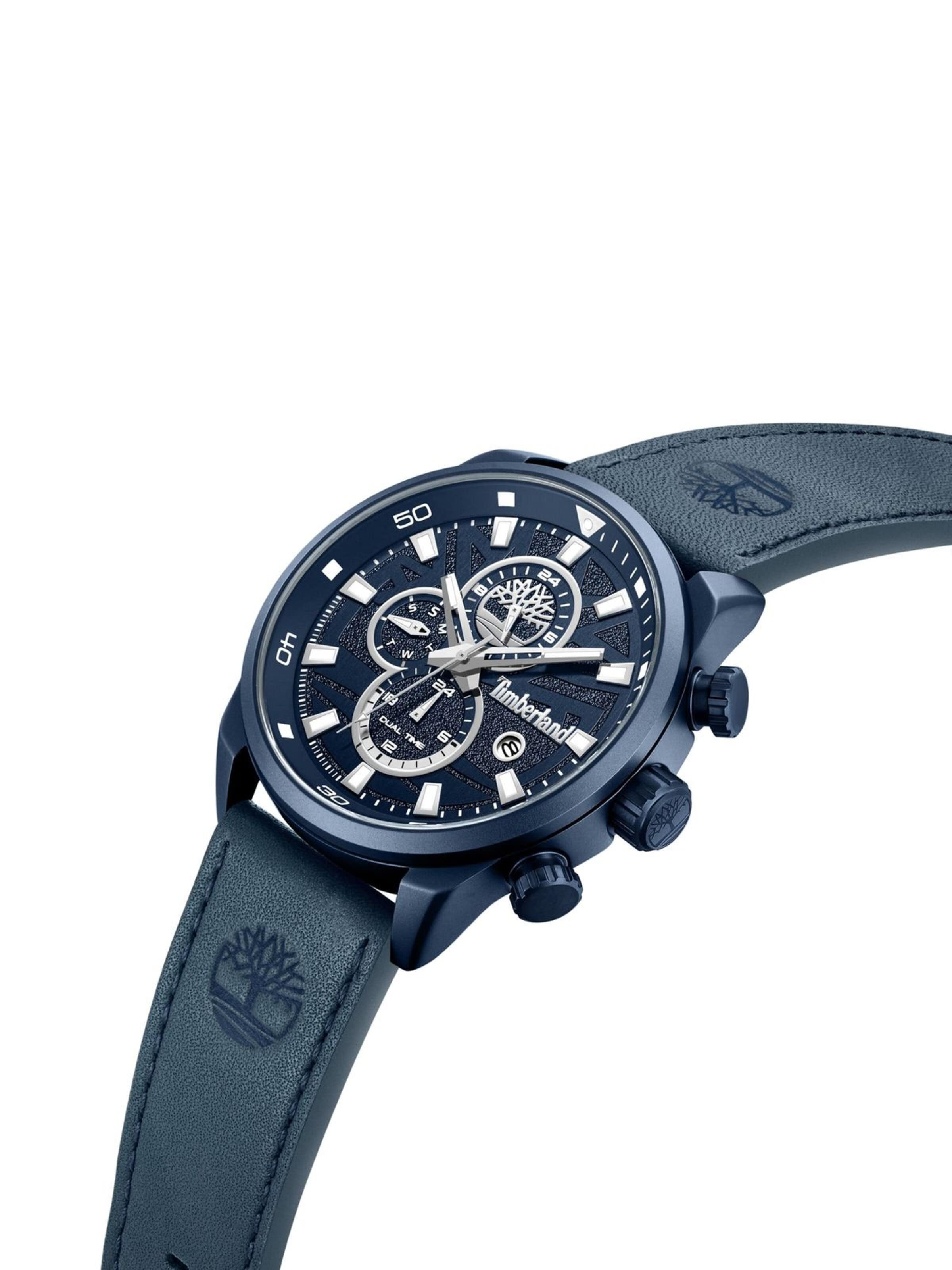 TIMBERLAND Analoguhr 'Function watch Henniker II'‌‌‌‌‌‌‌‌‌ in Blau