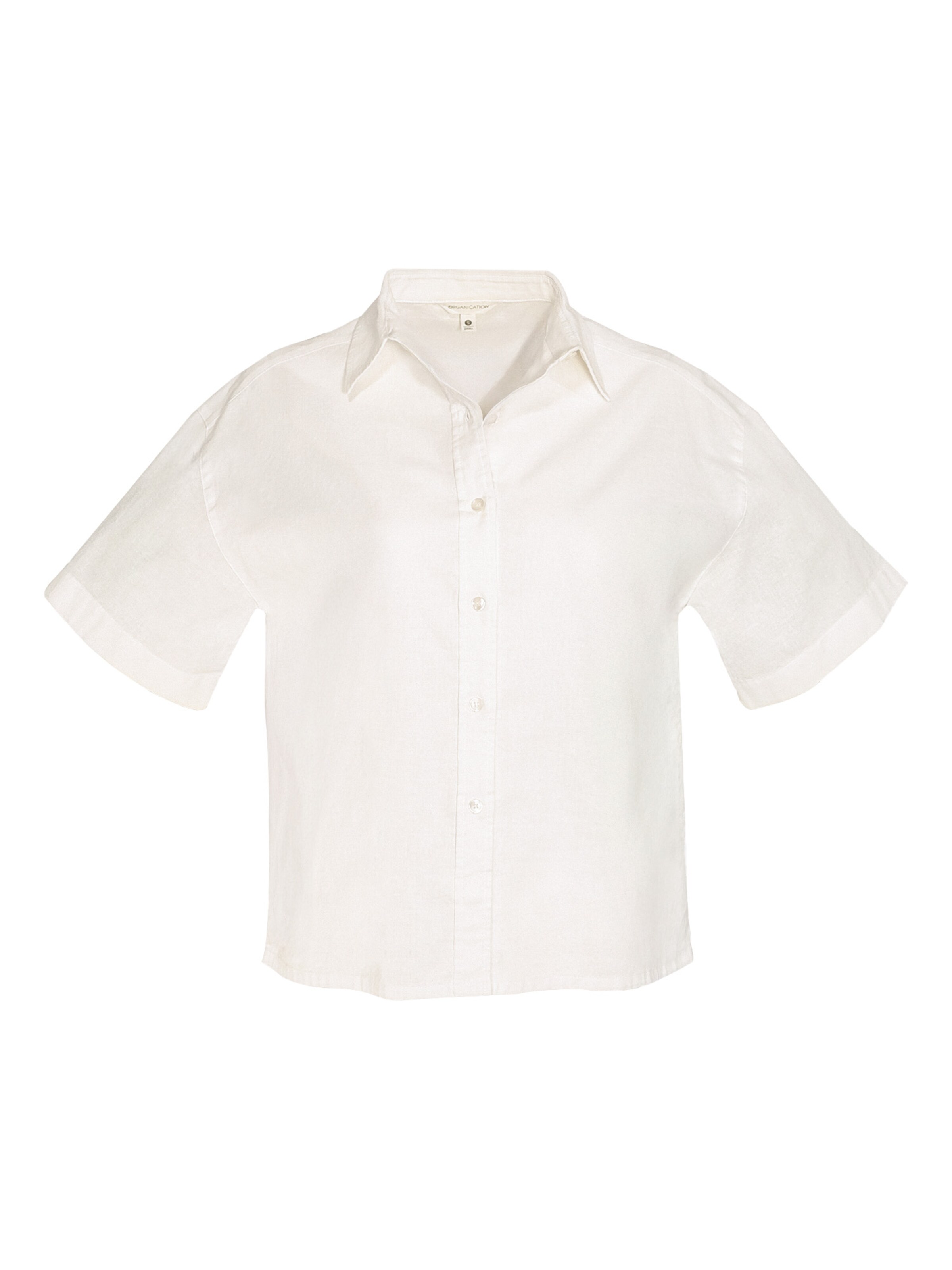 Organication Bluse in offwhite, Produktansicht