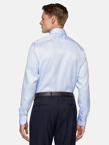 Boggi Milano Slim fit Zakelijk overhemd in Blauw