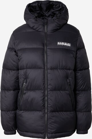 NAPAPIJRI Winter Jacket in Black: front