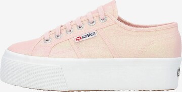 Baskets basses ' Lame ' SUPERGA en rose