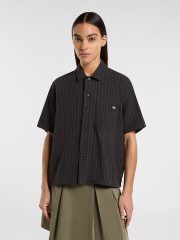 DICKIES Blus 'SERVICE' i svart: framsida