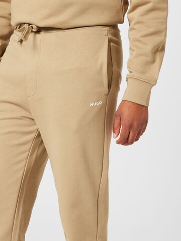 HUGO Red Tapered Trousers 'Dayote' in Brown