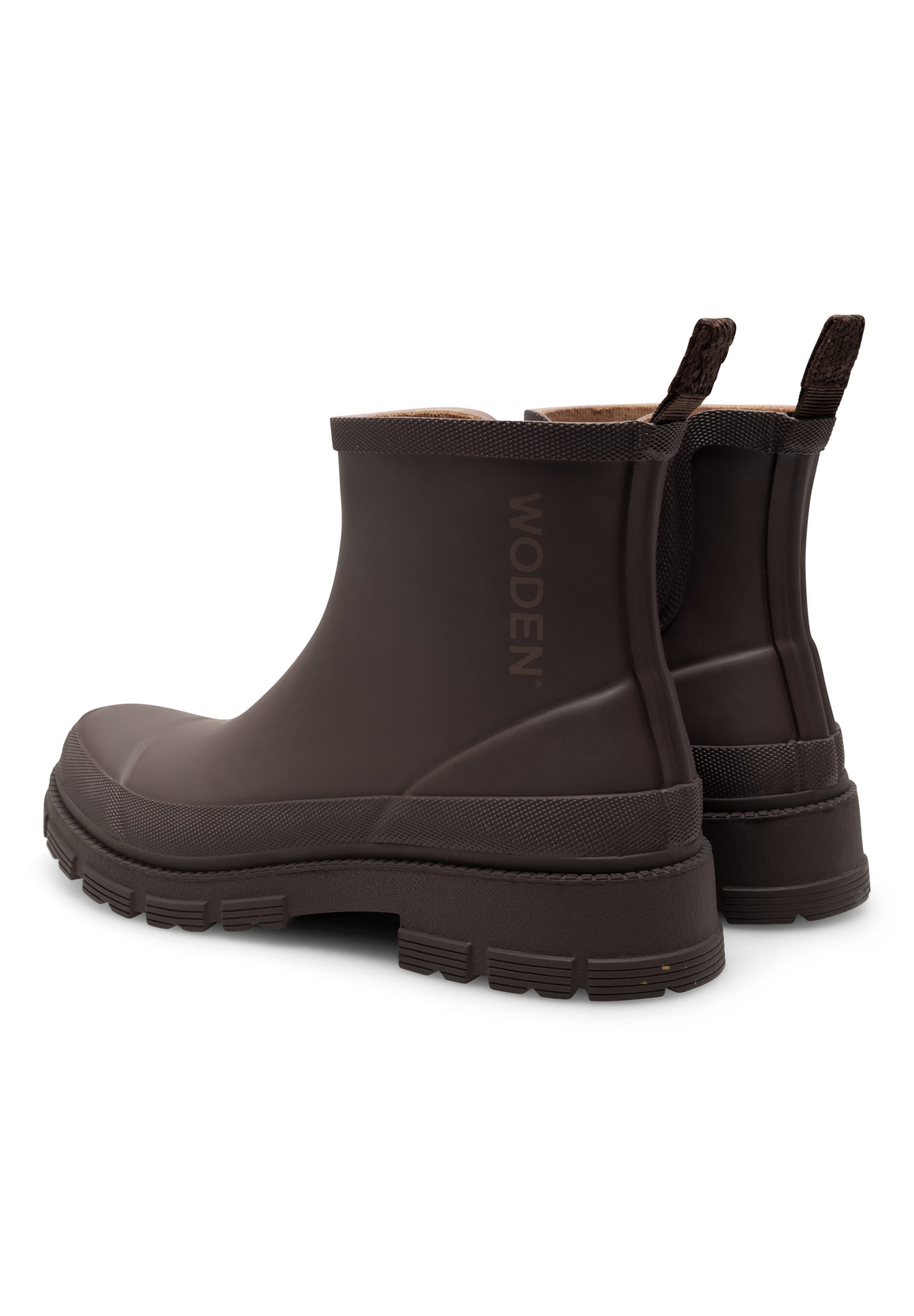 WODEN Enkellaarsjes 'Alison Waterproof' in Bruin