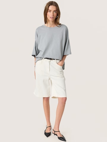 SOAKED IN LUXURY - Camiseta 'SLAfshan' en gris: frente