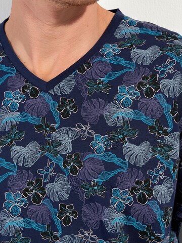 HOM Long Pajamas ' Maldives ' in Blue